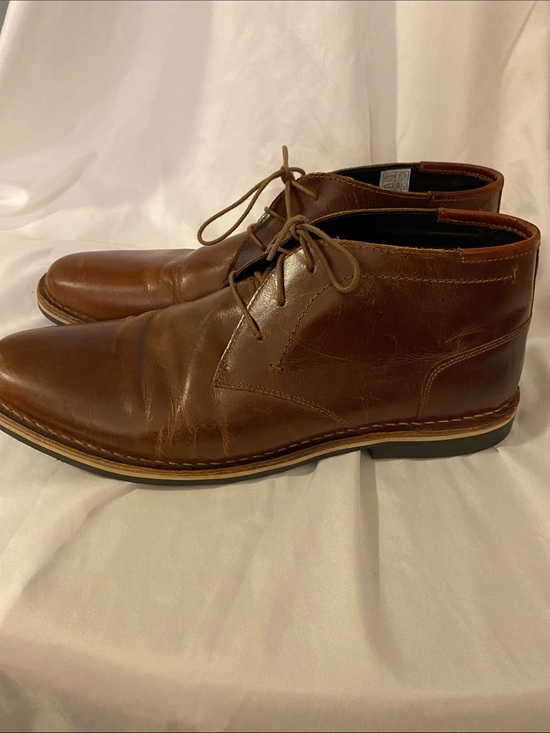Steve Madden Men\'s Chestnut Brown Leather Chukka Boots main image 12